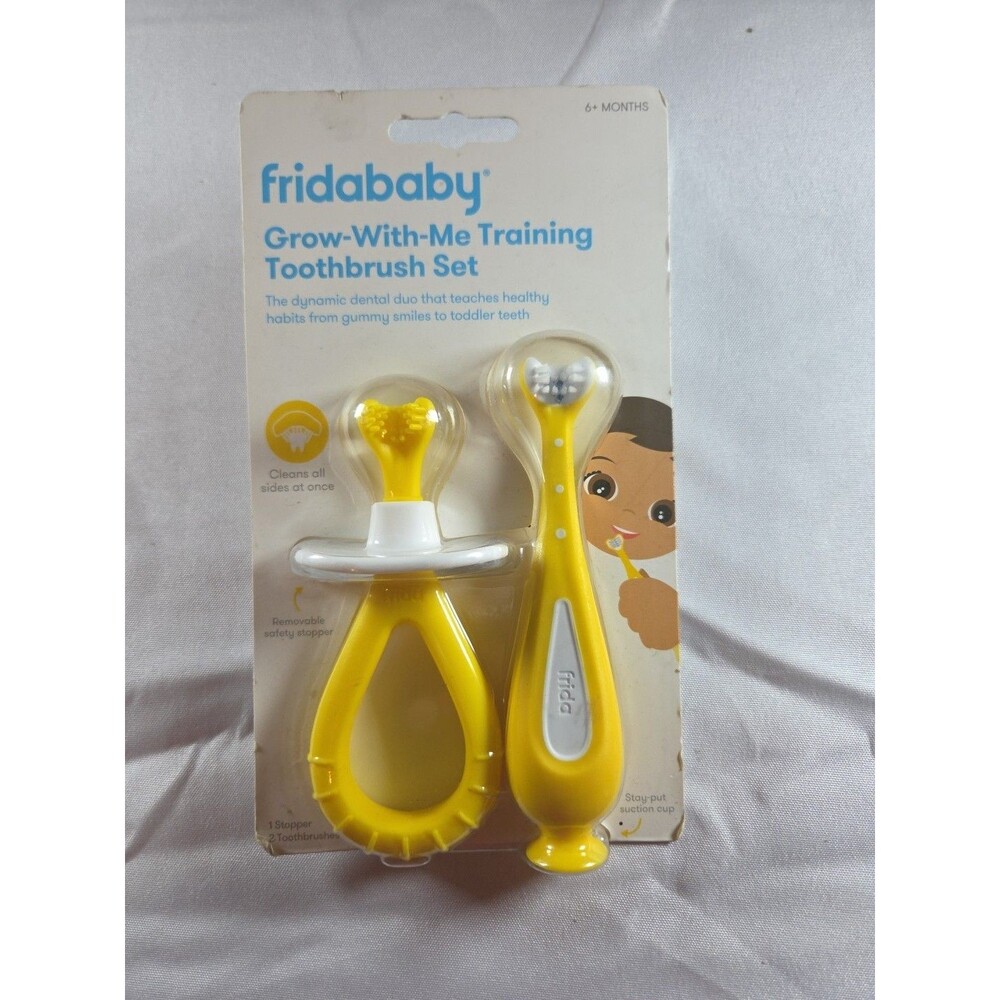 FridaBaby grow with me training toothbrush set 6+ months